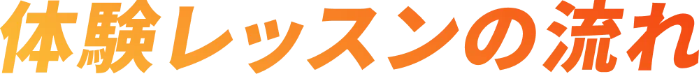 体験レッスンの流れ